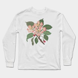 Arkansas Michigan State Flower Apple Blossom Long Sleeve T-Shirt